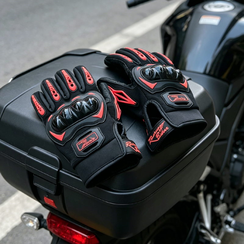 Motorcycle Glove Knuckle - Sarung Tangan Sepeda Motor Pria Musim
