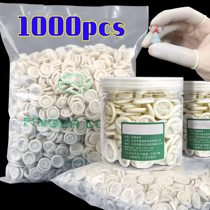 1000 Buah Sarung Jari Sekali P - Latex Disposable Glove ulasan dan harga
