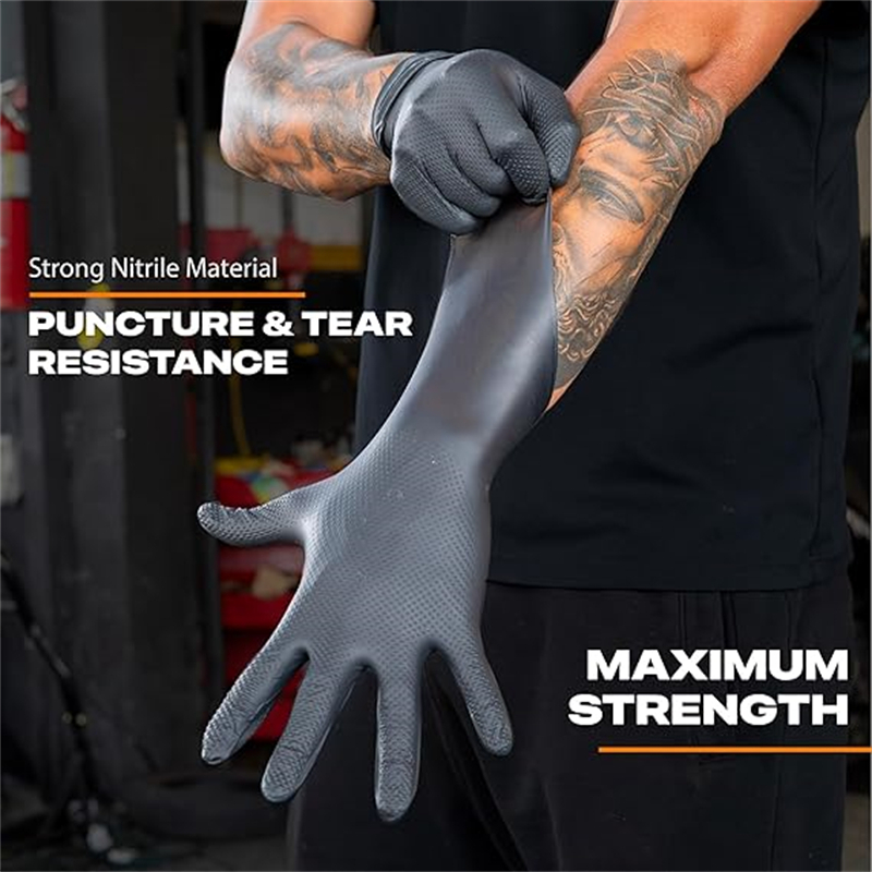 Sarung Tangan Nitril Hitam Hea - Nitrile Mechanic Glove ulasan dan harga