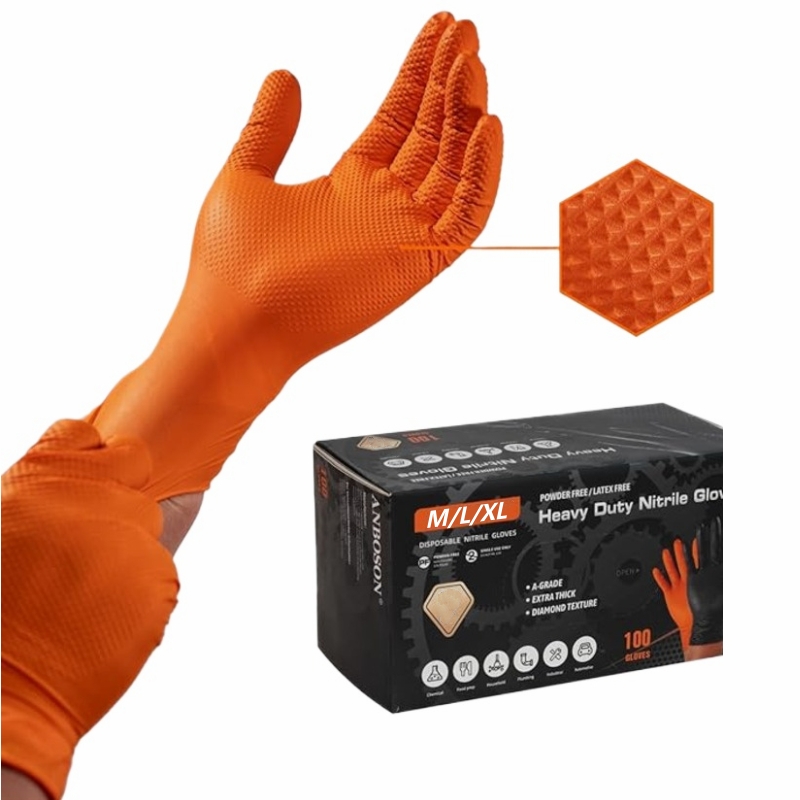 Sarung Tangan Nitril Oranye 8M - Nitrile Mechanic Glove ulasan dan harga