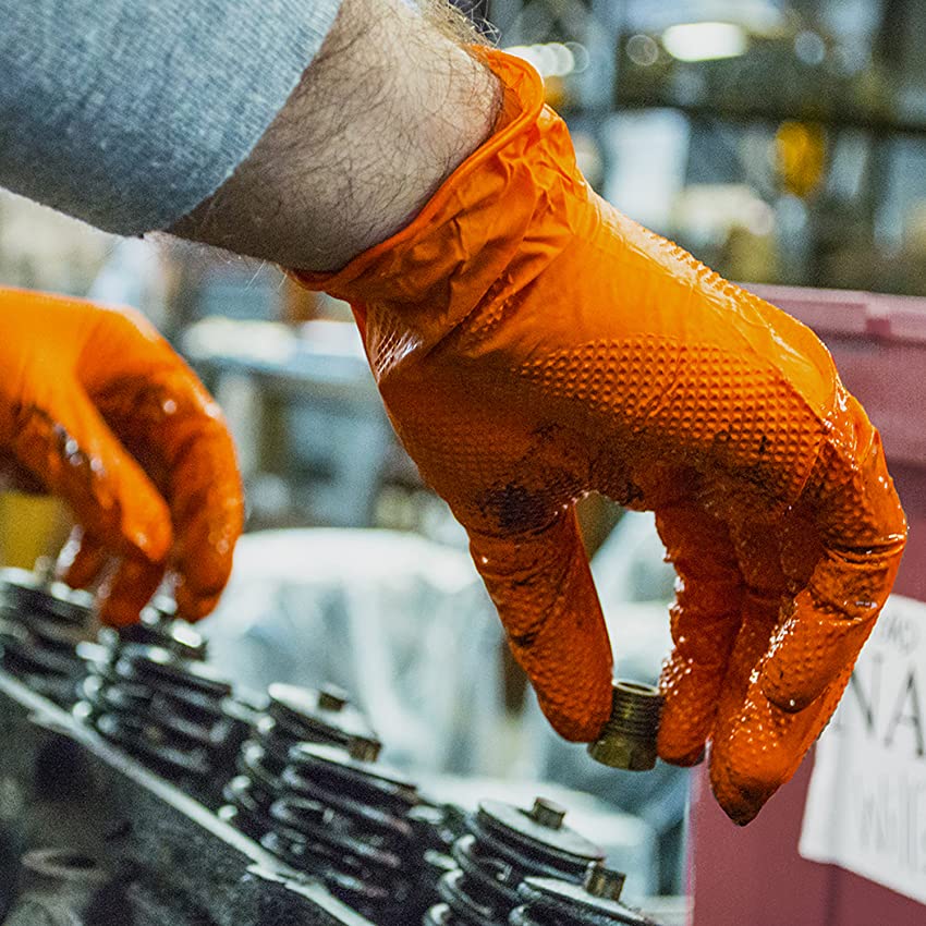 100Pcs Per Kotak Sarung Tangan - Nitrile Mechanic Glove ulasan dan harga