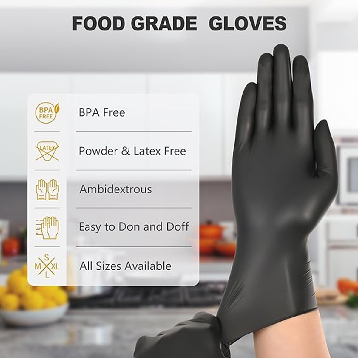 Sarung Tangan Nitril Hitam Sek - Latex Disposable Glove ulasan dan harga